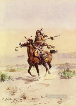 アメリカインディアン Painting - 平原の貴族 1899年 チャールズ・マリオン・ラッセル アメリカ・インディアン